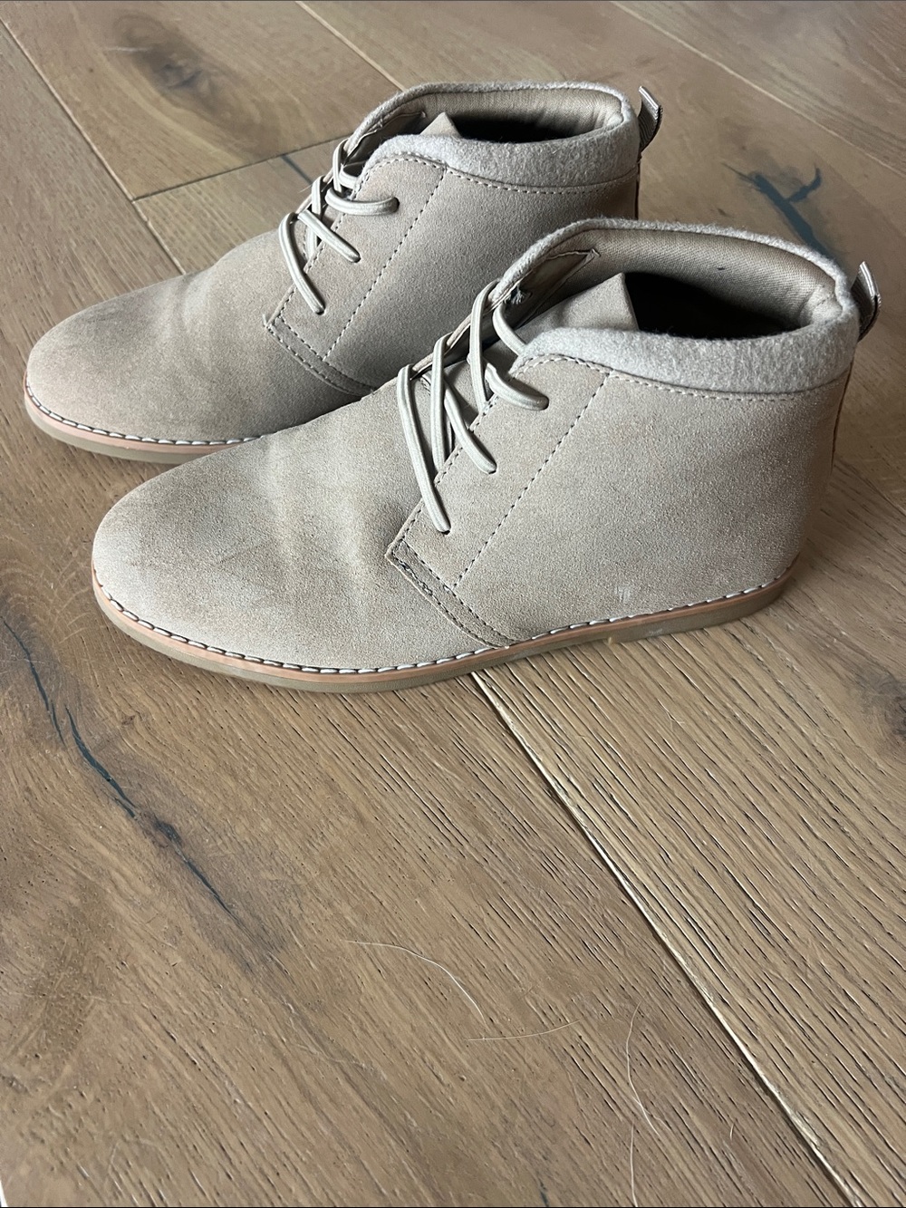 Nordstrom Kids Beige Suede Dress Boots